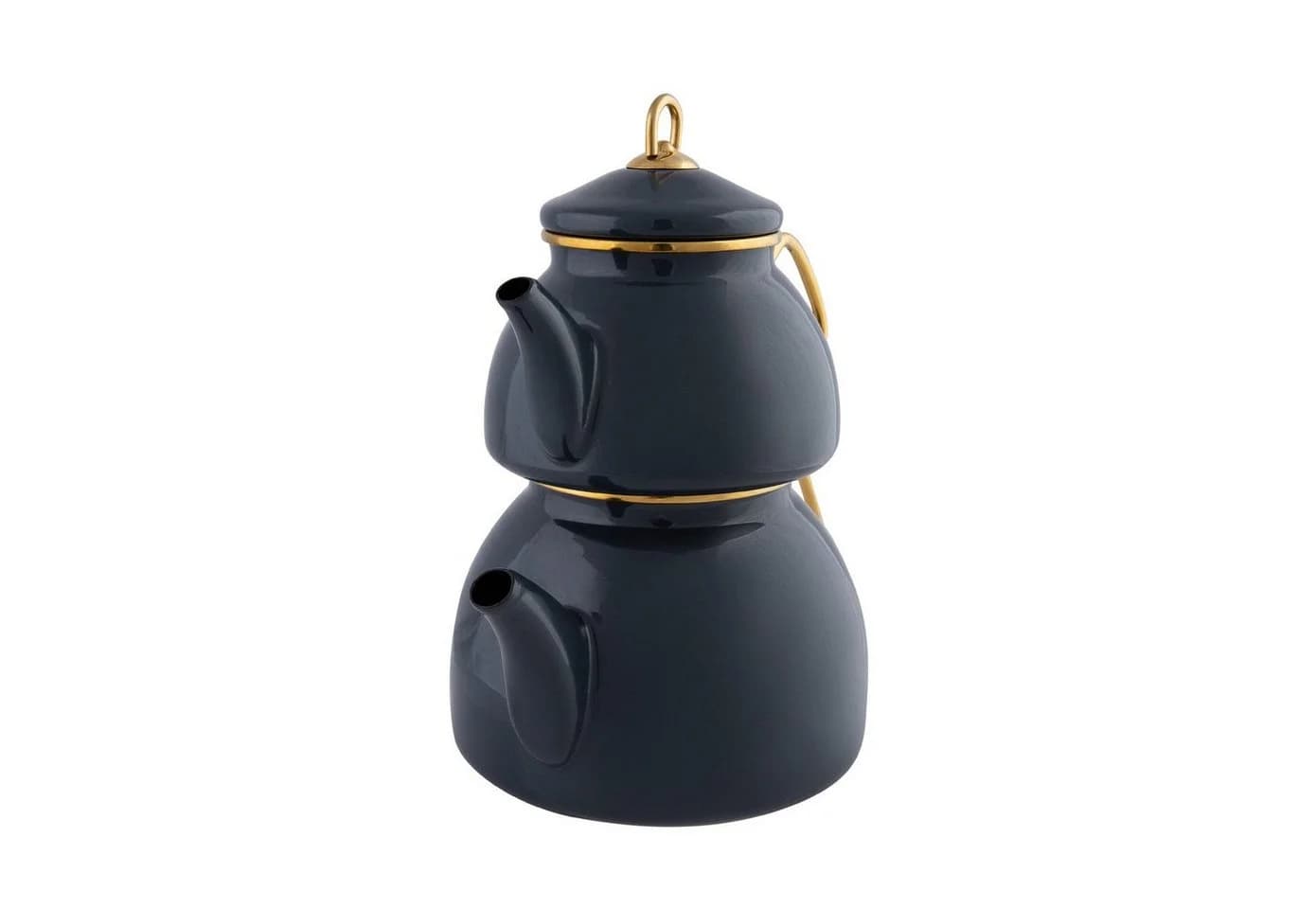 Karaca Retro Teekannen-Set Emaille Anthrazit 1,1L & 2,3L - Bild 3