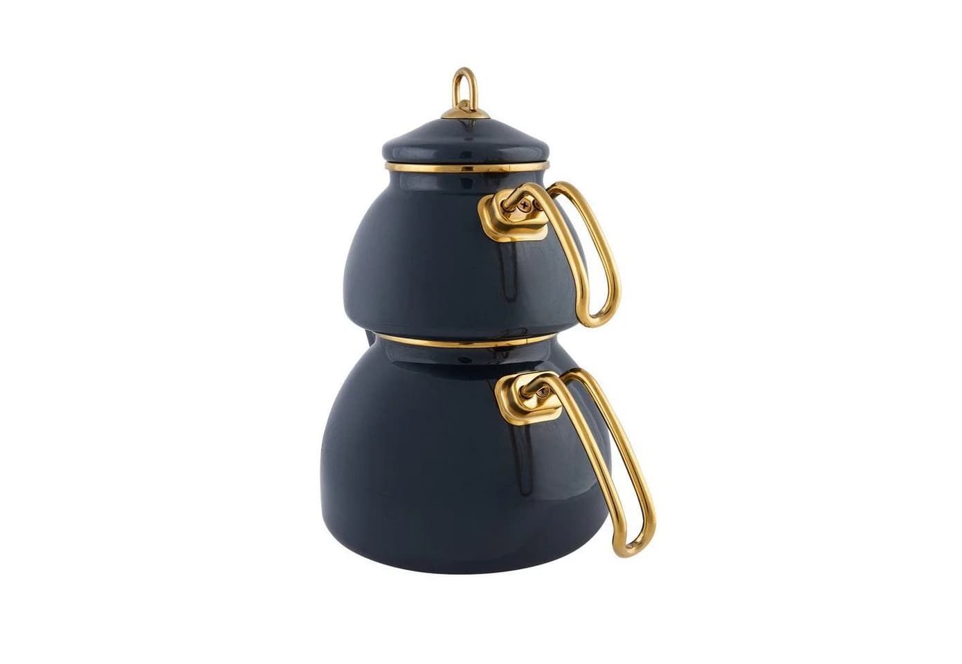 Karaca Retro Teekannen-Set Emaille Anthrazit 1,1L & 2,3L - Bild 4
