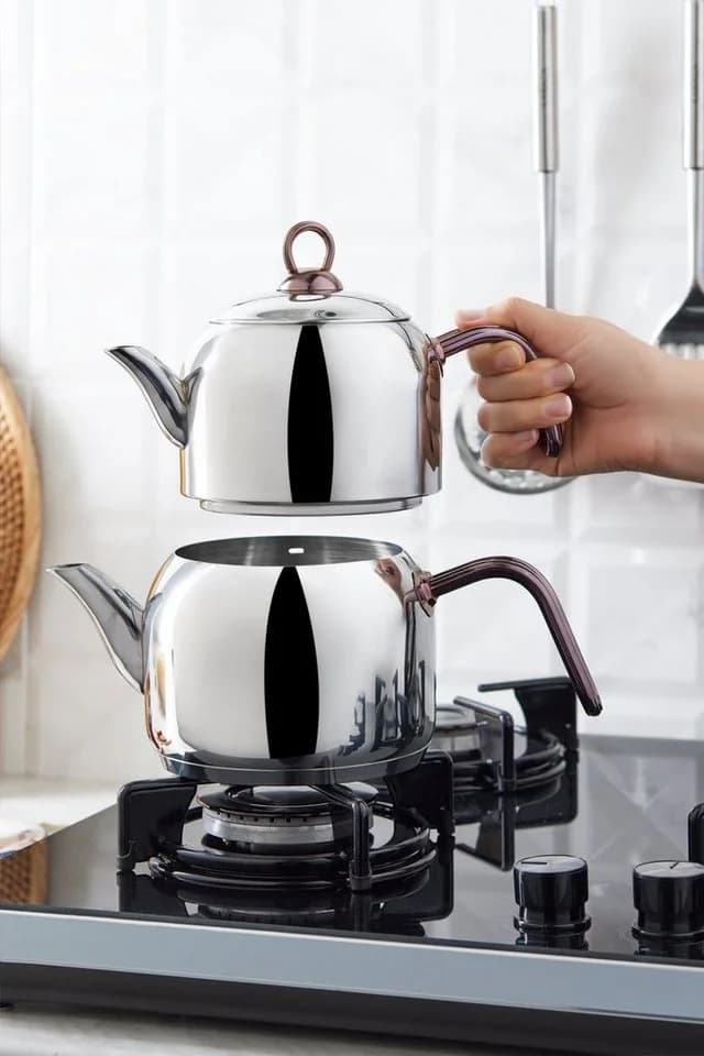Karaca Urban Teekannen-Set Edelstahl 3,3L Induktionsgeeignet