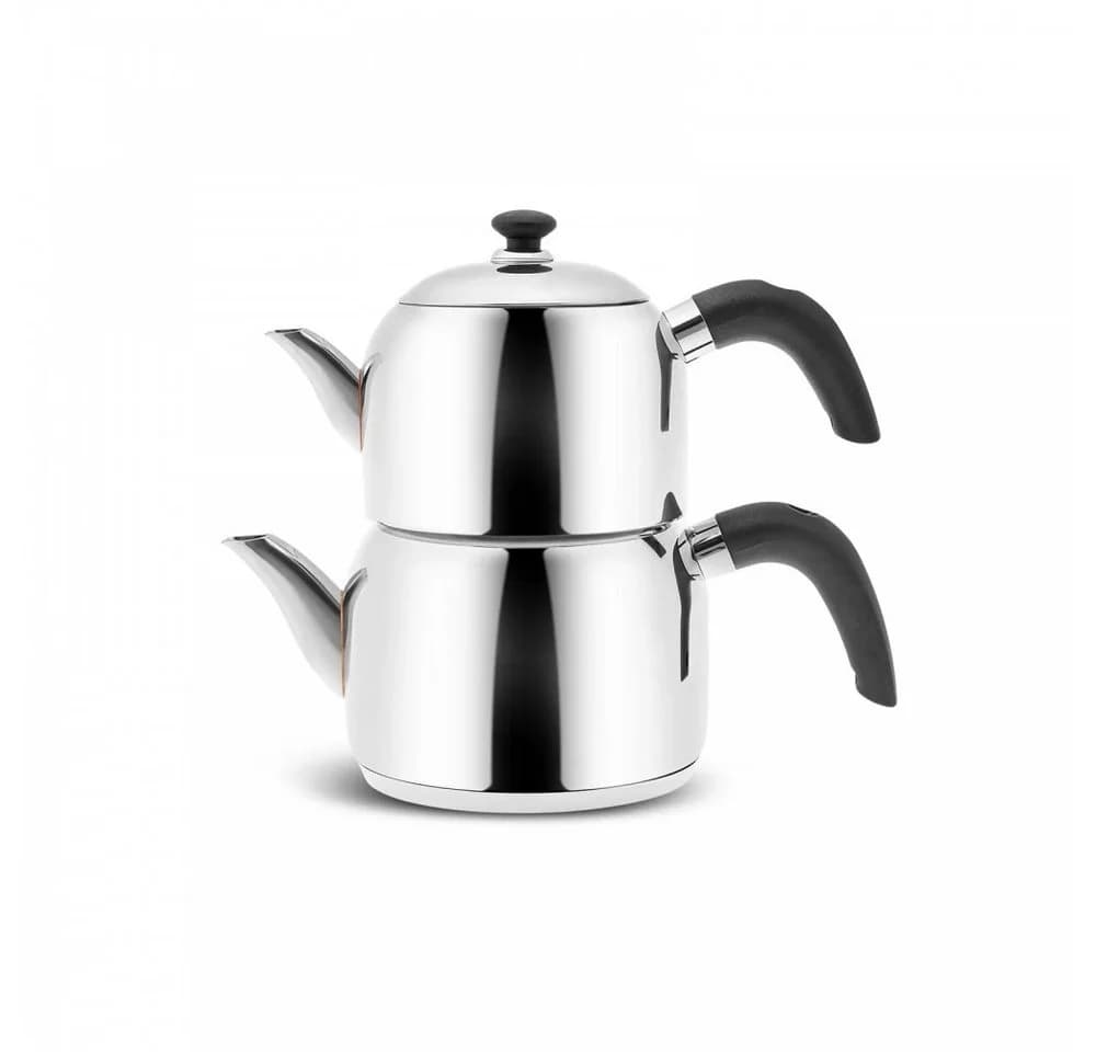 Karaca Edge Mini Teekannen-Set Schwarz 2,1L Edelstahl Induktion - Bild 2