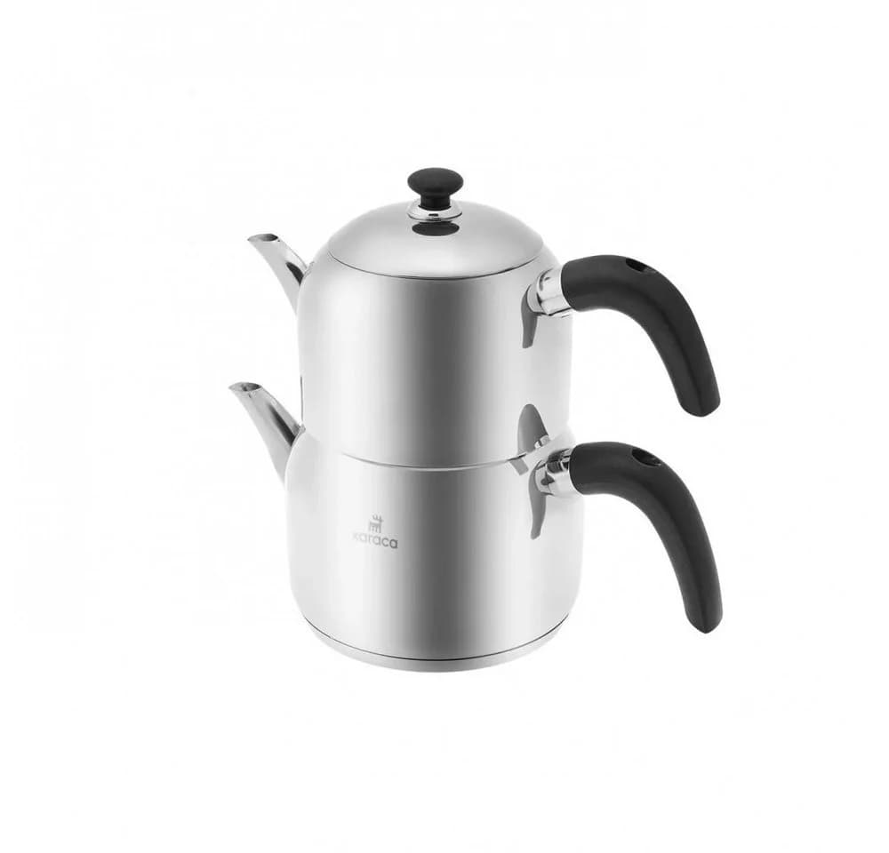 Karaca Edge Mini Teekannen-Set Schwarz 2,1L Edelstahl Induktion - Bild 5