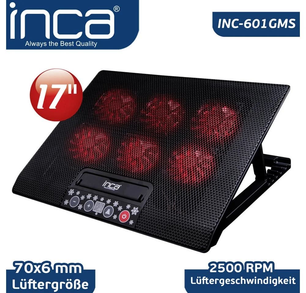 INCA Laptoptisch Notebook Kühler 6 Lüfter INC-601GMS - Bild 2