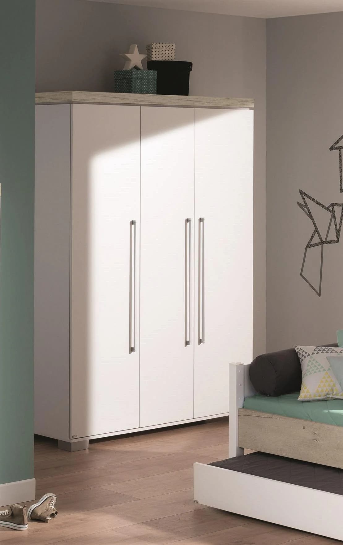 Kleiderschrank PAIDI KIRA Weiß Modern Soft-Close