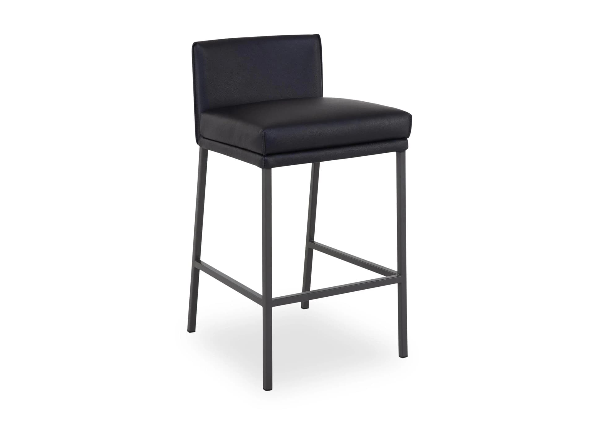 Barhocker ROLF BENZ 651 Leder Schwarz