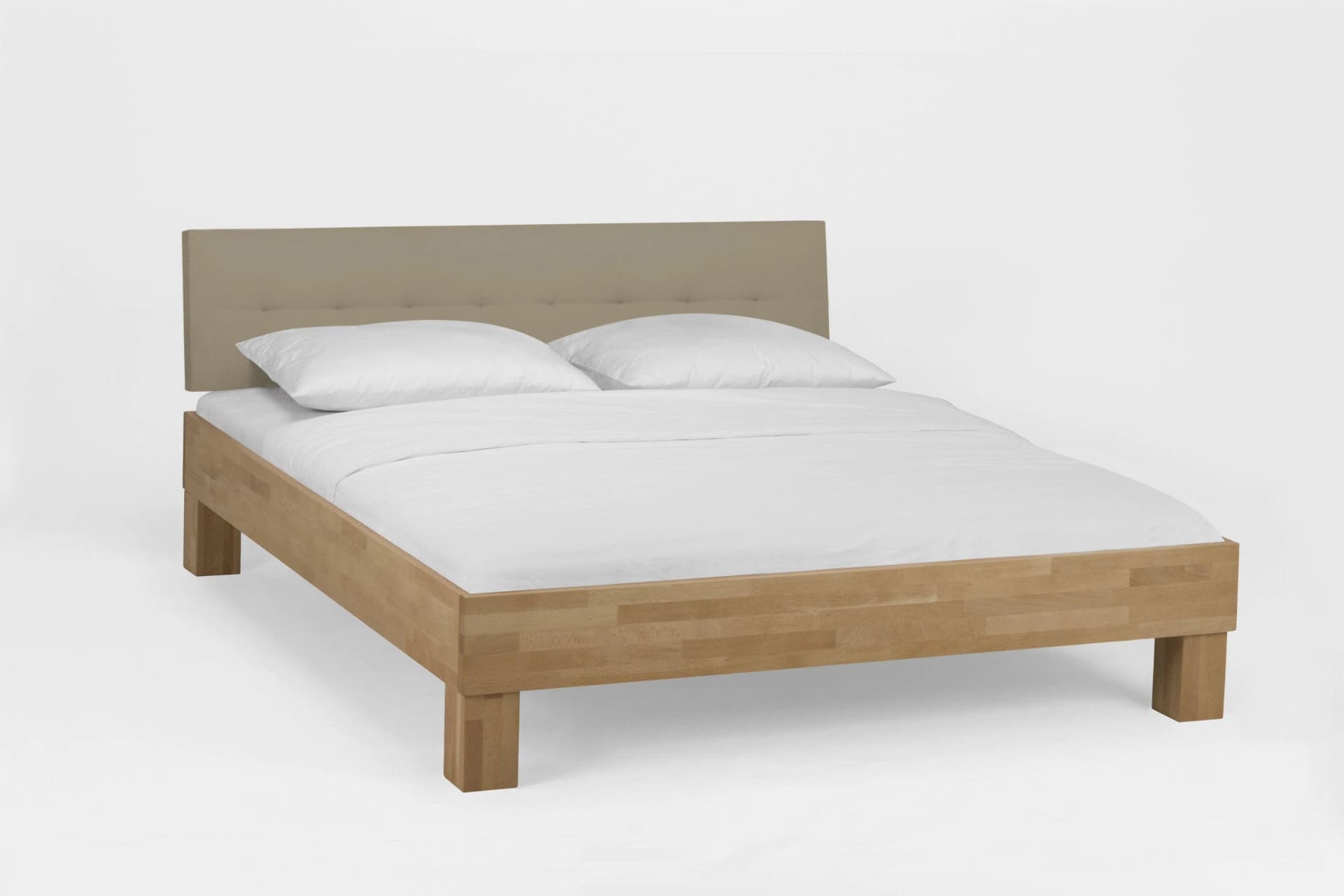 Holzbett Classic Massivholz Braun