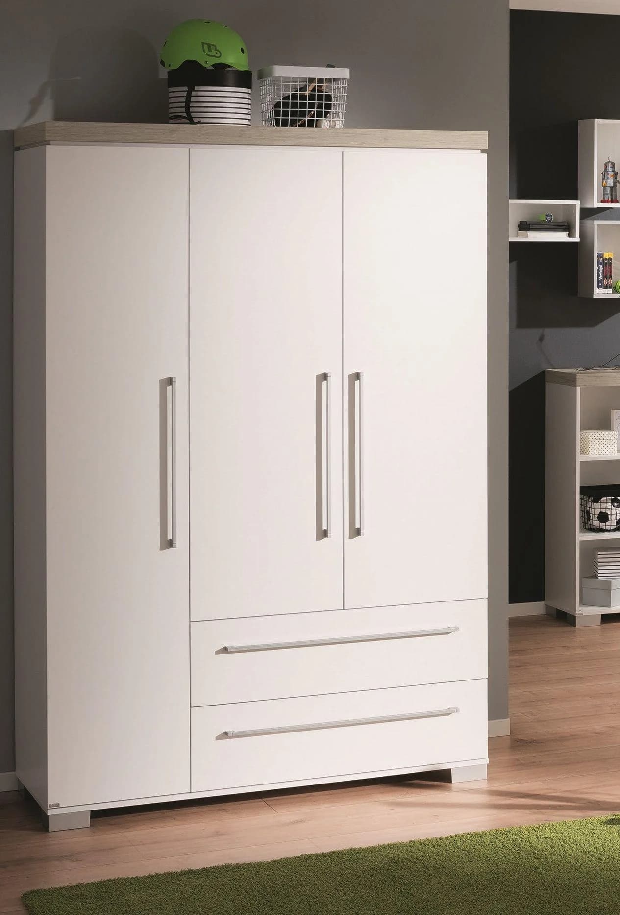 Kleiderschrank PAIDI KIRA Weiß mit Soft-Close