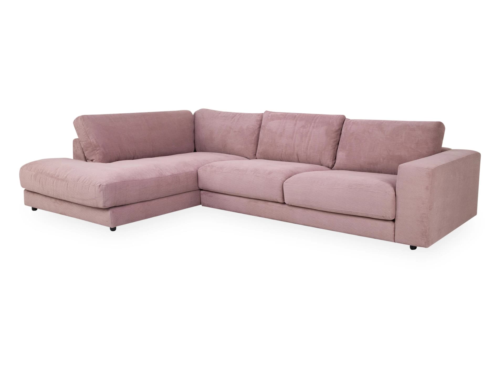 Loft Polsterecke CHRISTINA Stoff Feincord Grau