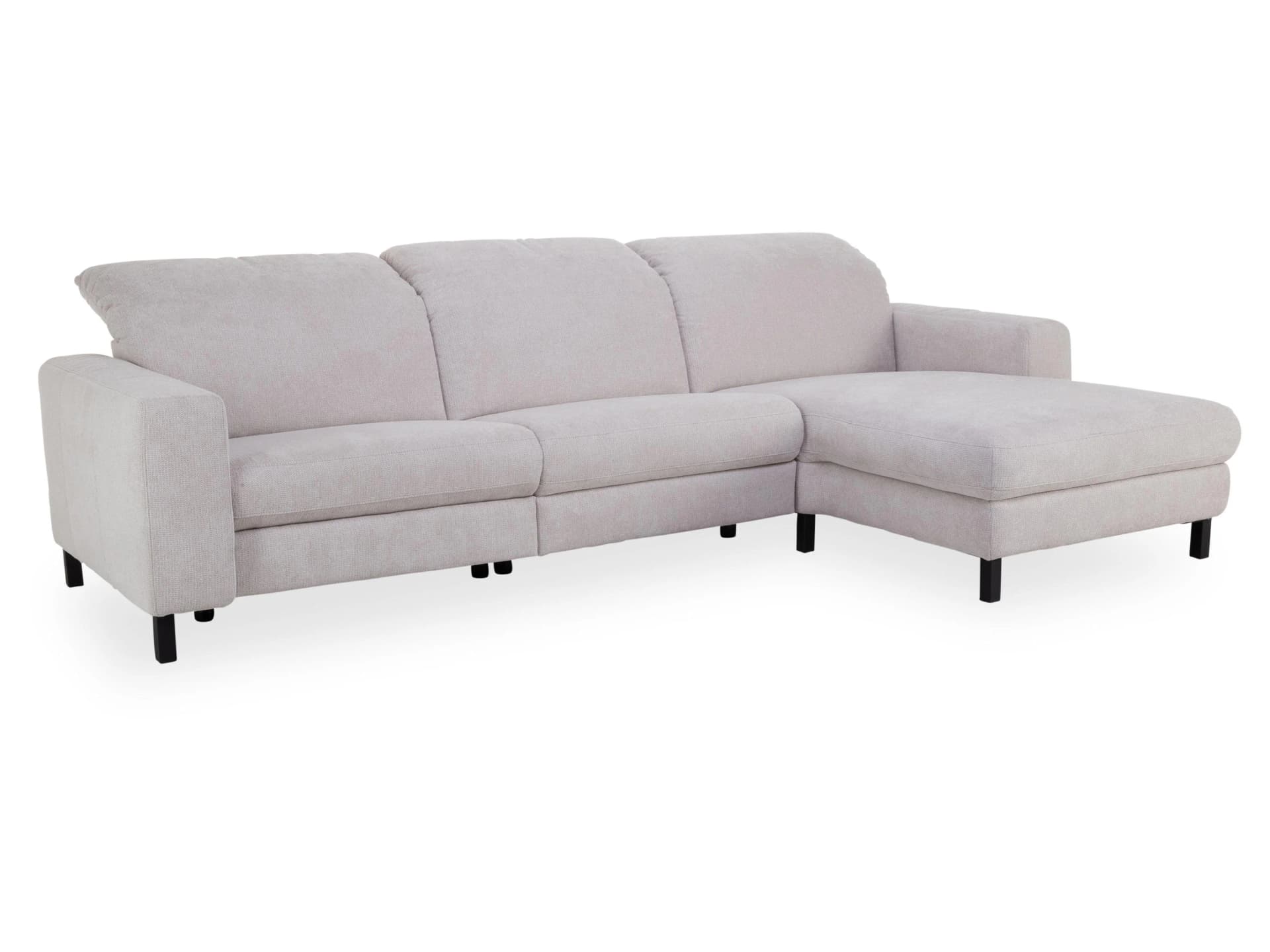 Loft Polsterecke CAMILLA Schwarz Stoff Modern