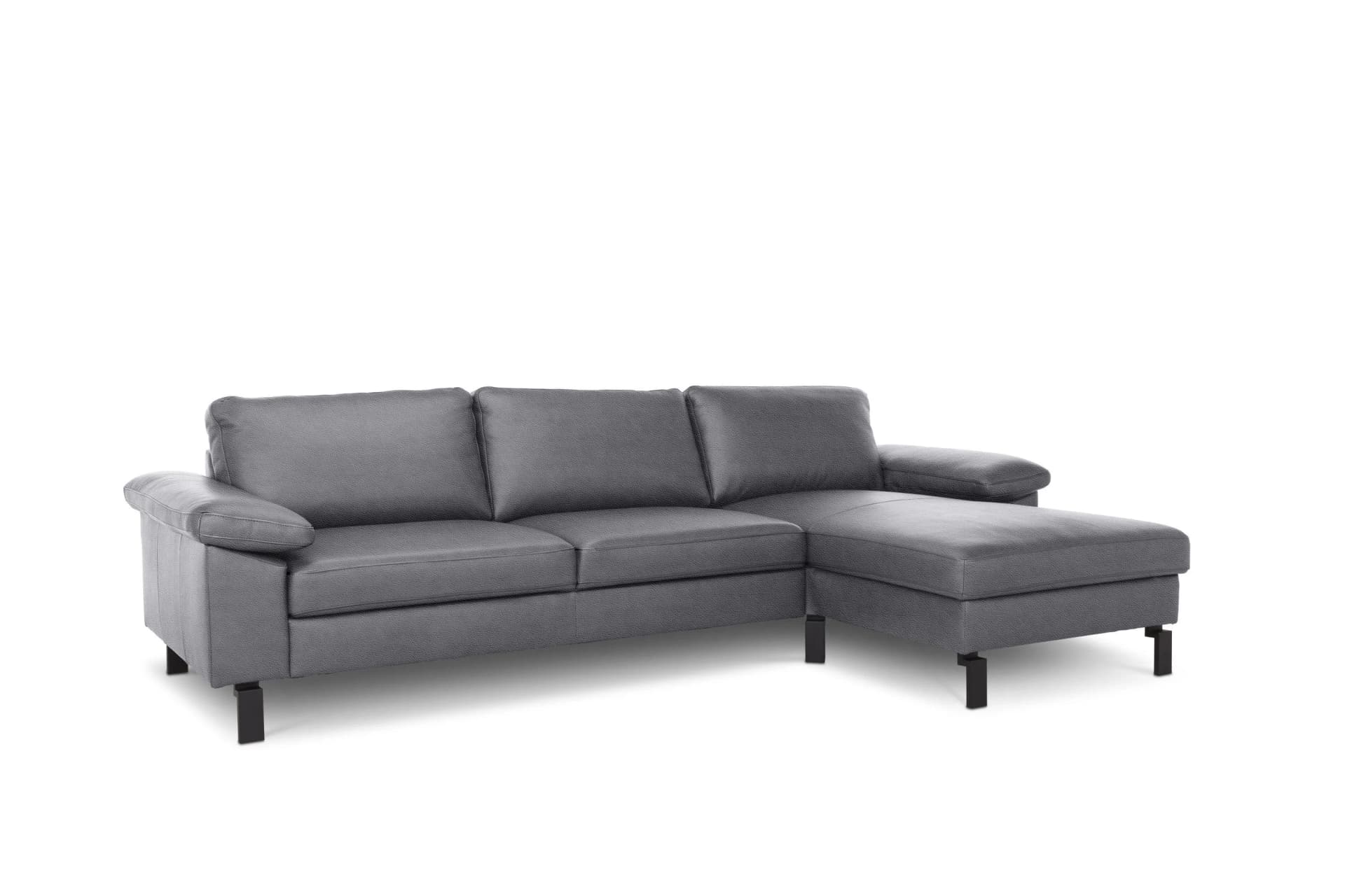 Polsterecke COLLINS von Loft mit Lederbezug und Komfortbett