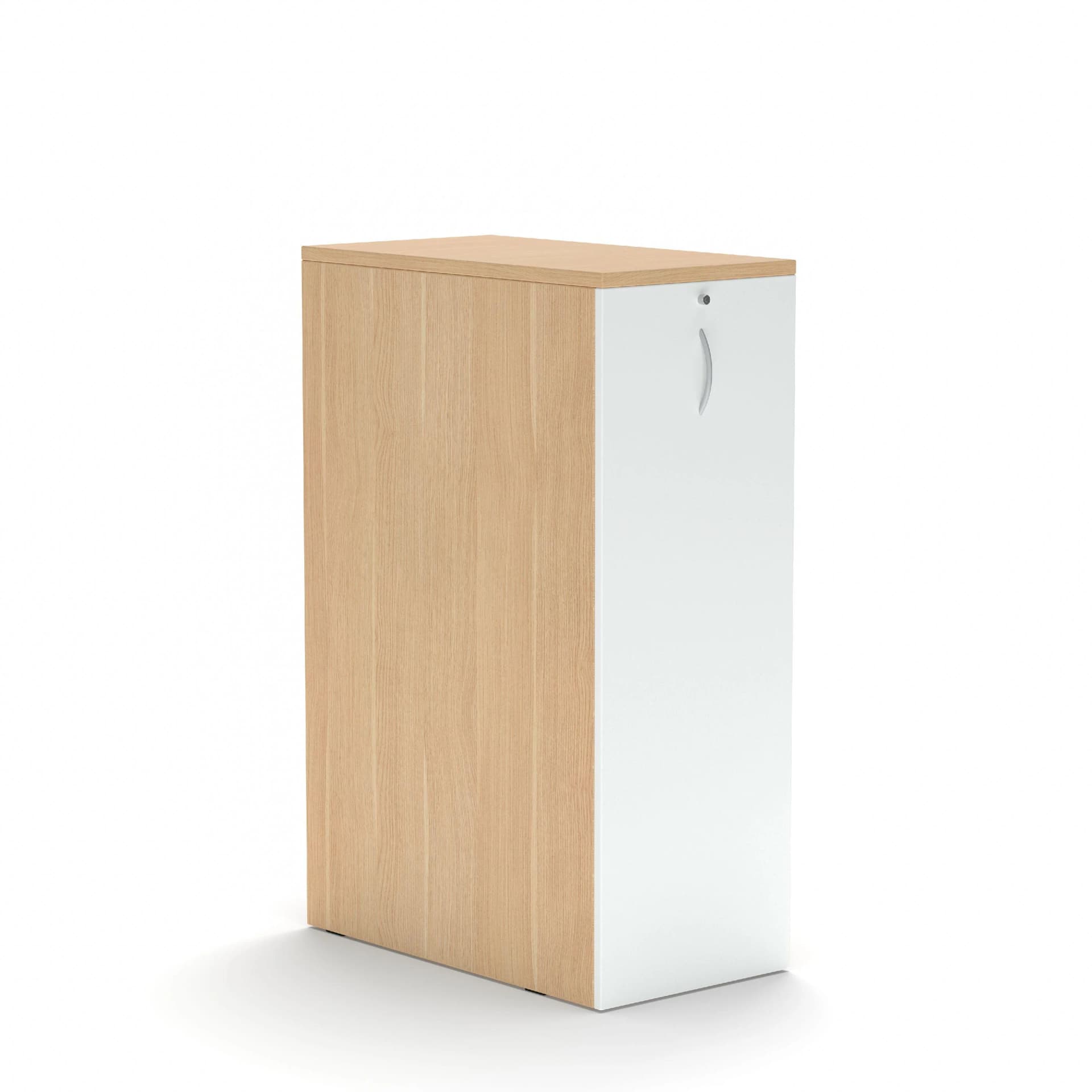 Nowy Styl Aktenschrank K40 Weiß Kaisersberg Oak mit USB