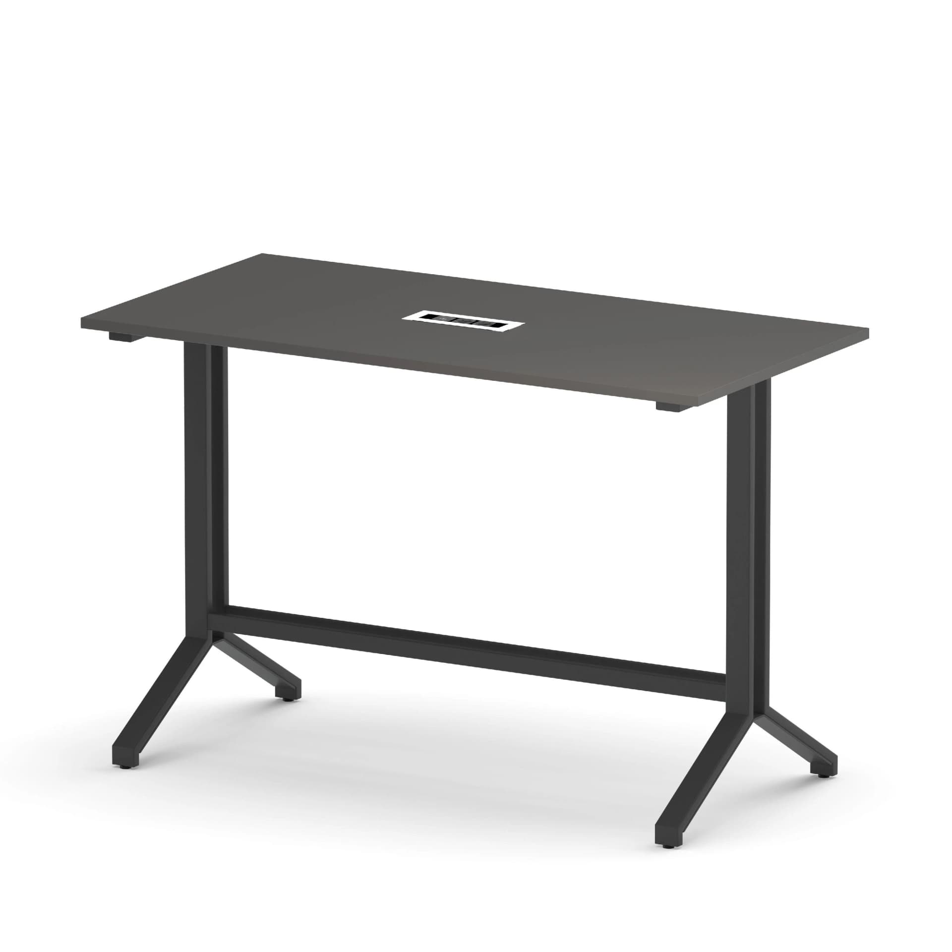 Nowy Styl Schreibtisch MEE THINK Grau Silber Y-Fuß