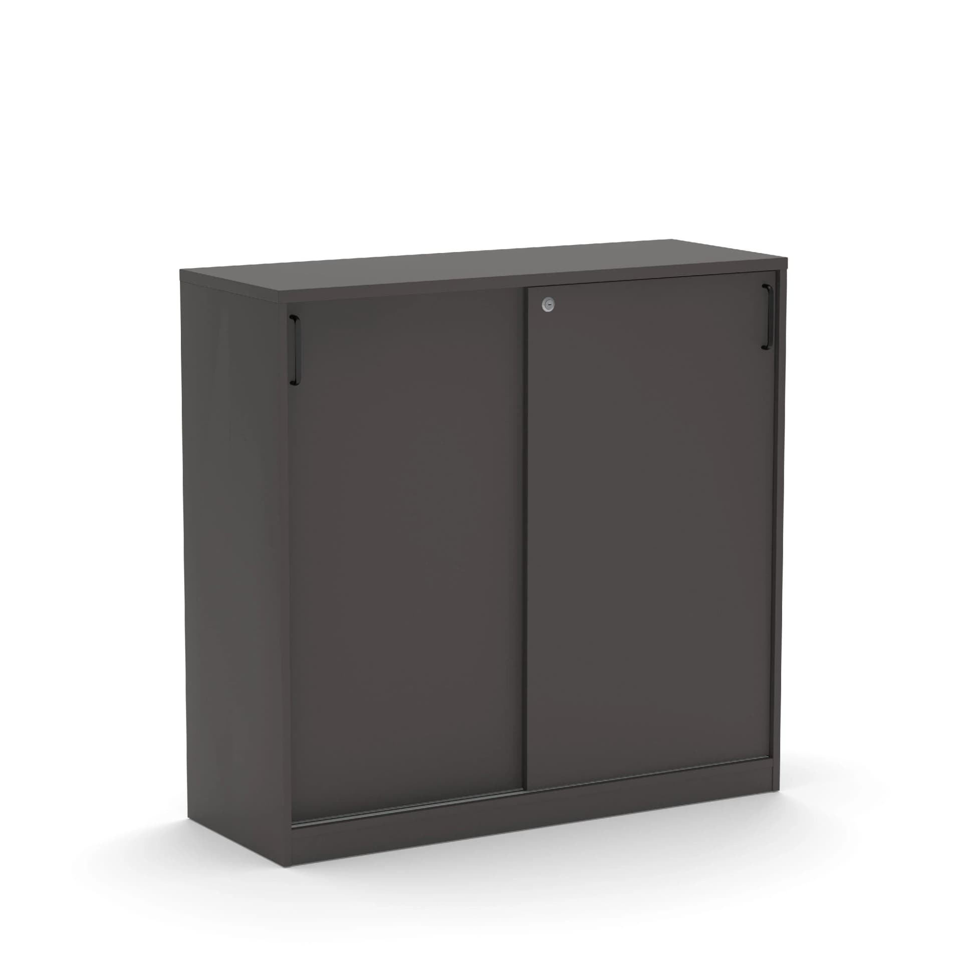 Nowy Styl Aktenschrank E10 Grau Schwarz Metallgriff
