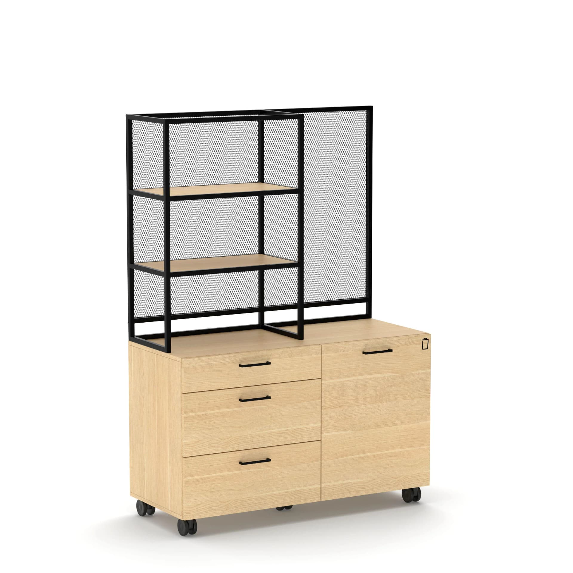 Nowy Styl Kaffeebar E10 Braun/Schwarz Holzwerkstoff