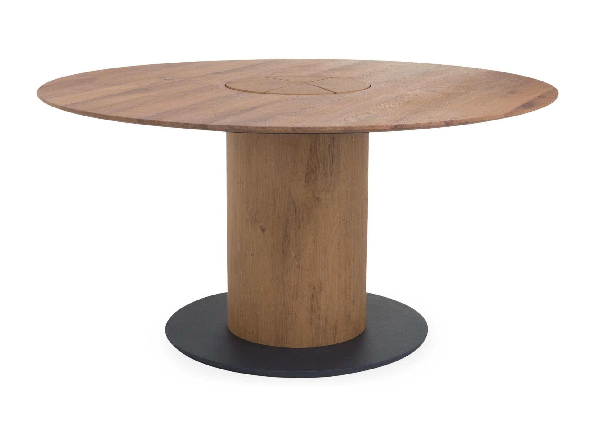 Hartmann Esstisch NATURZEIT R100 Massivholz Braun mit Flaschenfach