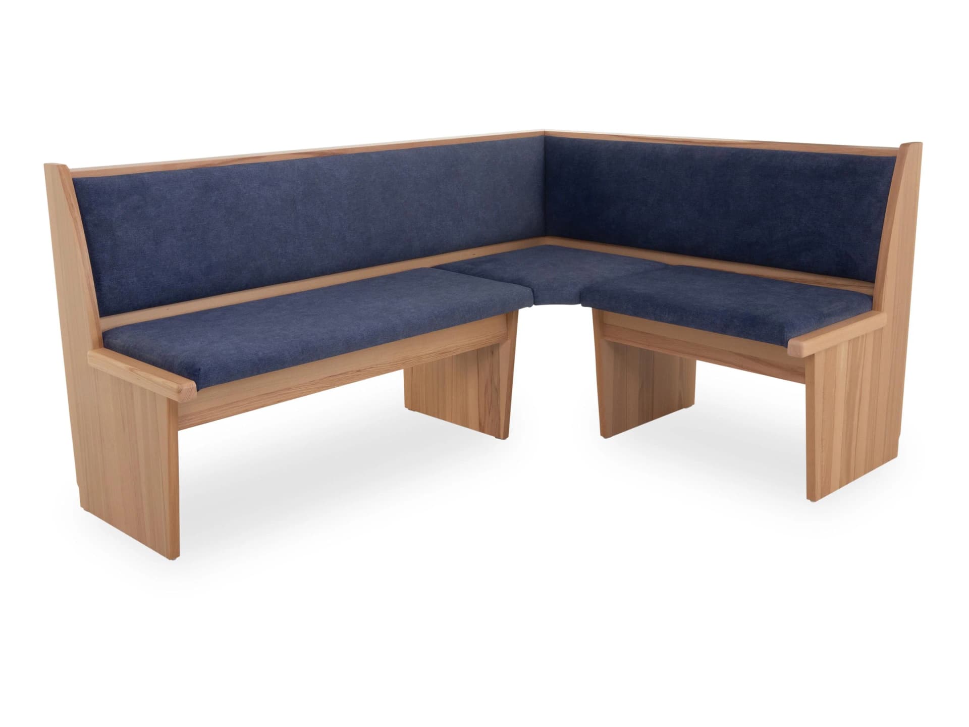 Eckbank Elastoform SILAS massiv Buche blau