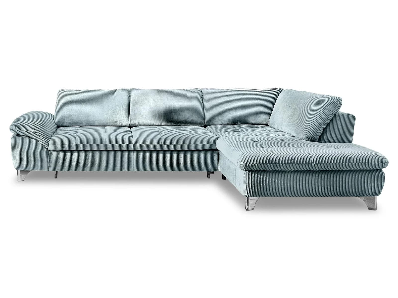 SYSTEMPOLSTER Polsterecke MARGO Cord 3-Sitzer 2-Sitzer mit Hocker