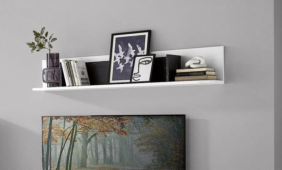 Wandboard HARPER IRINGA Weiß matt Dekor Marmor