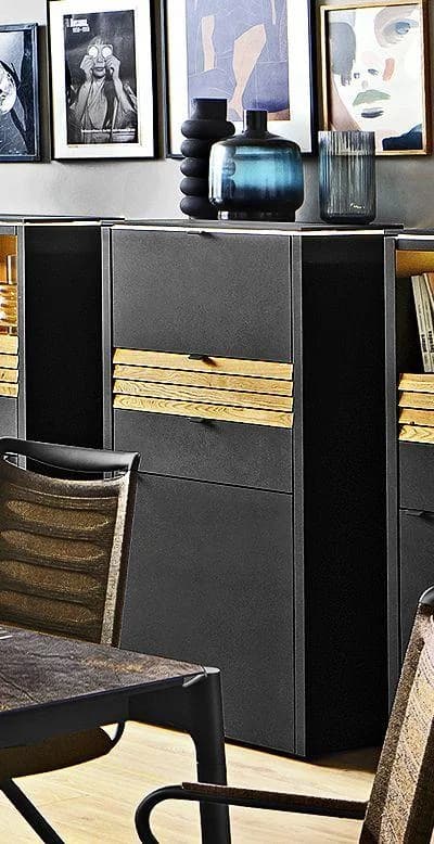 Highboard VENJAKOB GAME Anthrazit Matt Modern