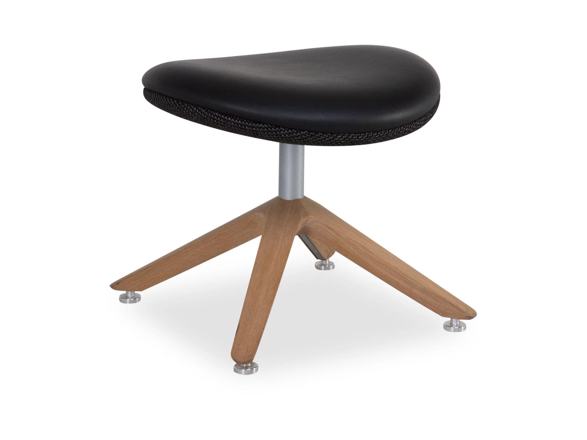 Voglauer Hocker VALPIN Eiche massiv Schwarz Transparent
