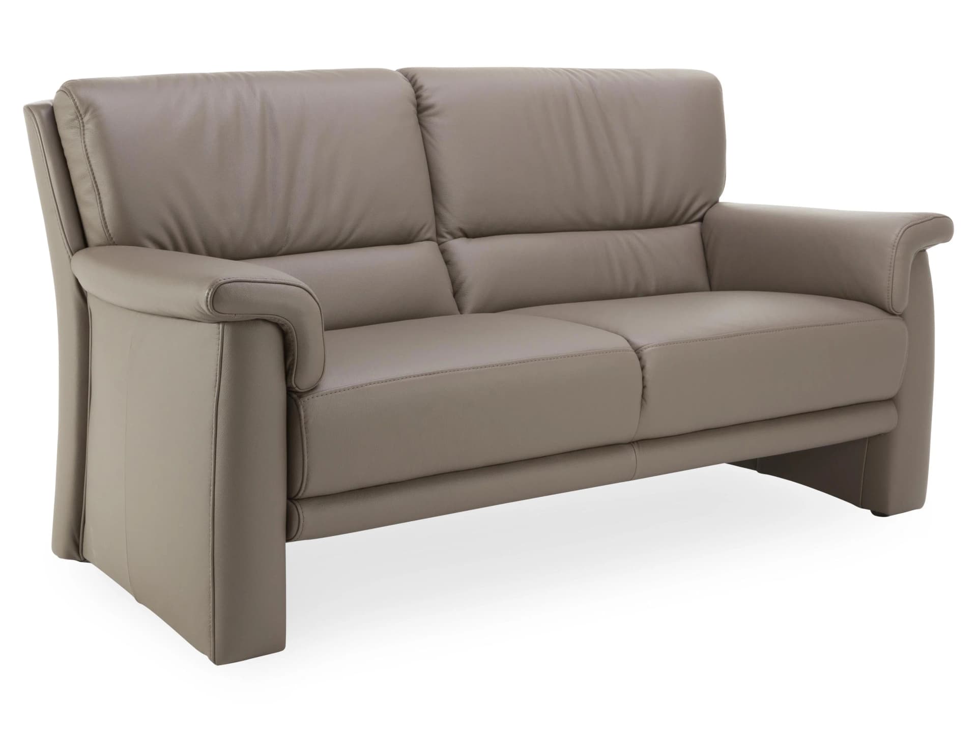 himolla Sofa 2,5 Sitzer MORITZ Echt Leder Grau Klassisch
