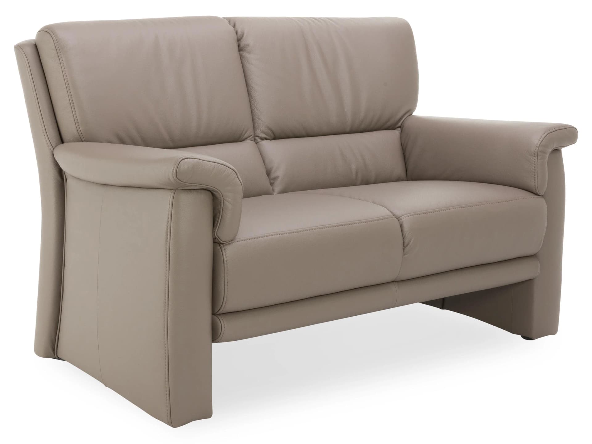 himolla MORITZ 2-Sitzer Sofa Echt Leder Grau Klassisch