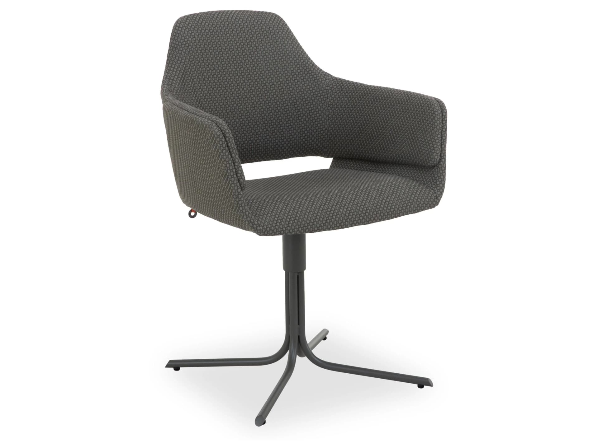 MOBITEC LOTUS Polsterstuhl mit Armlehnen khaki 360° drehbar