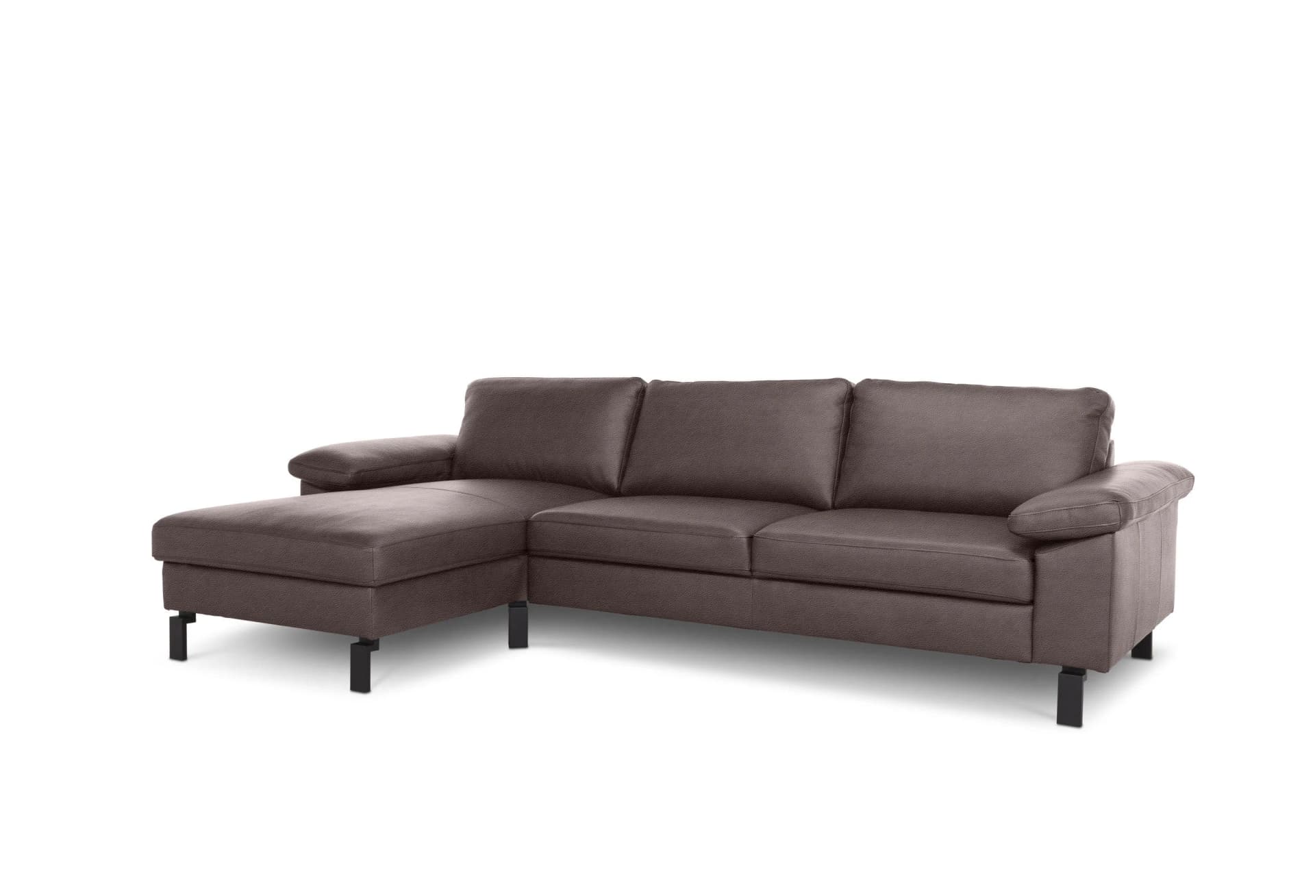 Polsterecke COLLINS von Loft mit Lederbezug und Stauraum
