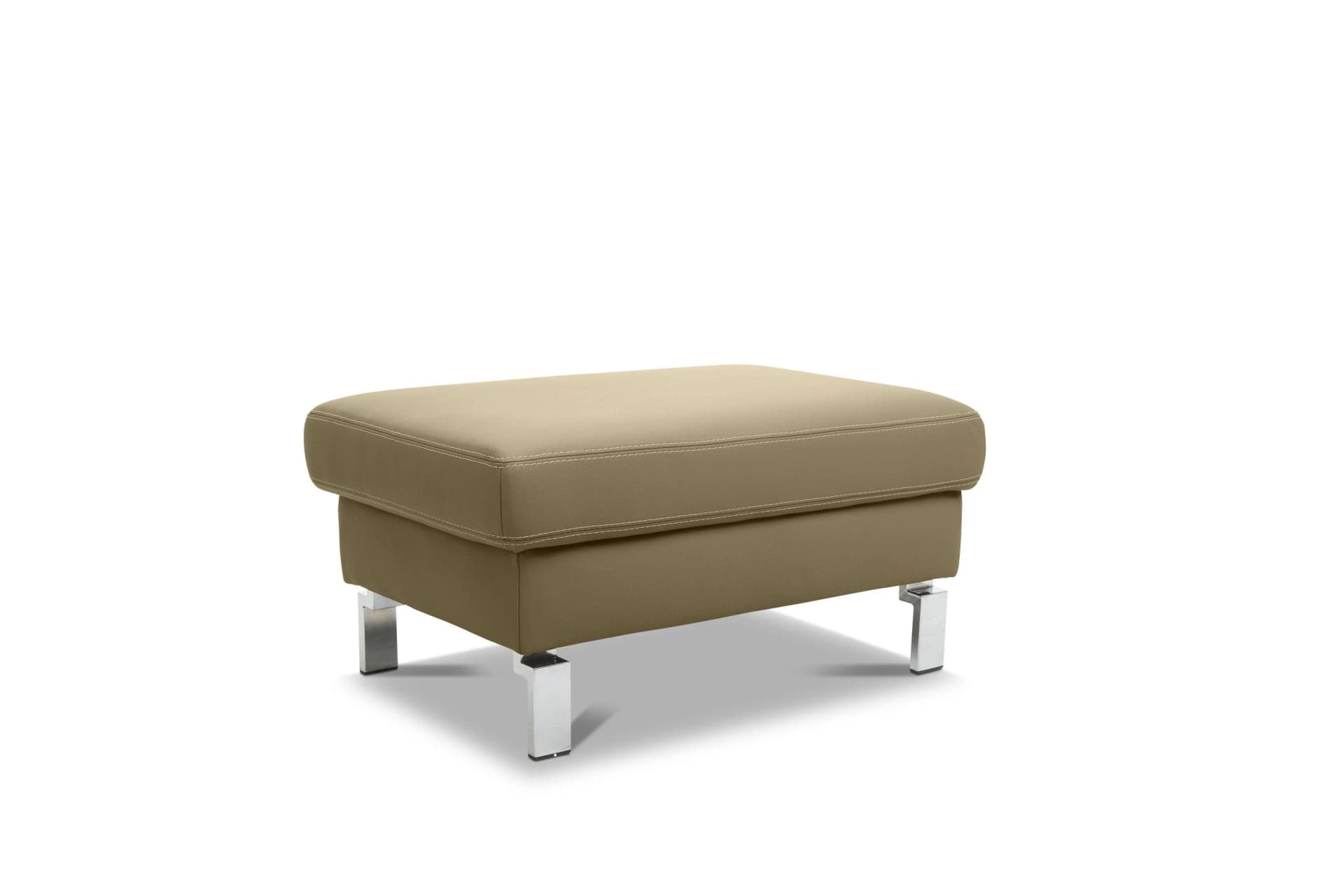 Loft Hockerbank COLLINS Leder Torero Beige Modern