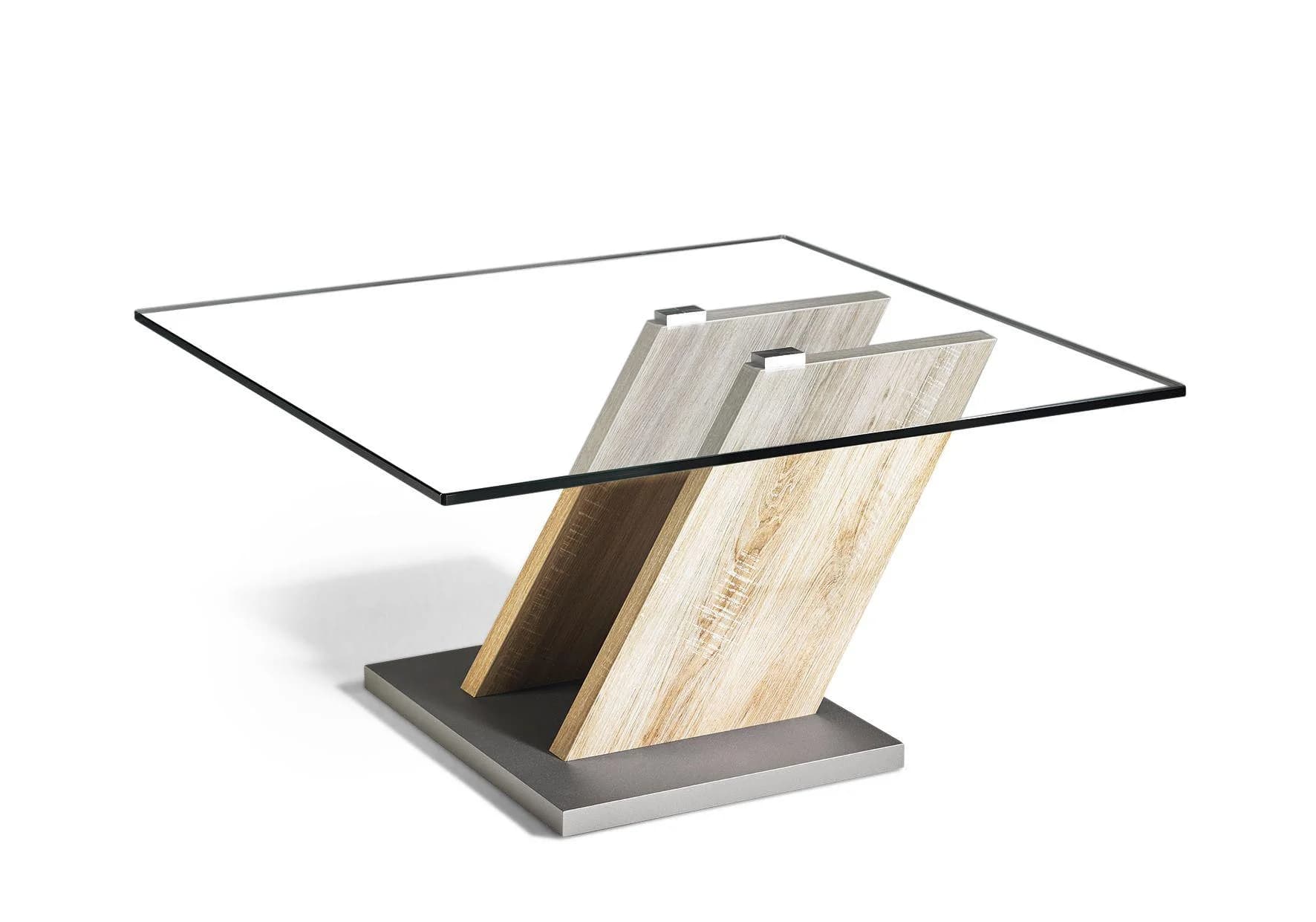 Couchtisch 7222 HK-080-22 Sonoma Eiche Glas