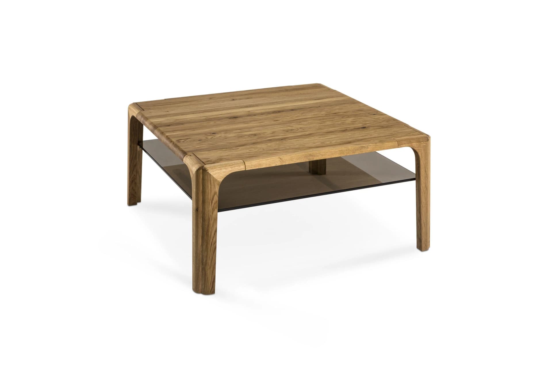 Couchtisch 1515 H-45B aus massiver Asteiche, Braun