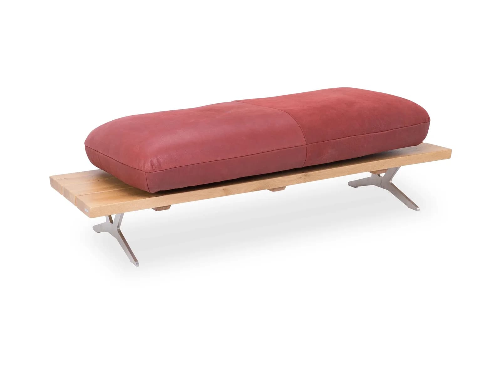 Funktionshocker KOINOR MARILYN Echtleder Rot Drehbar