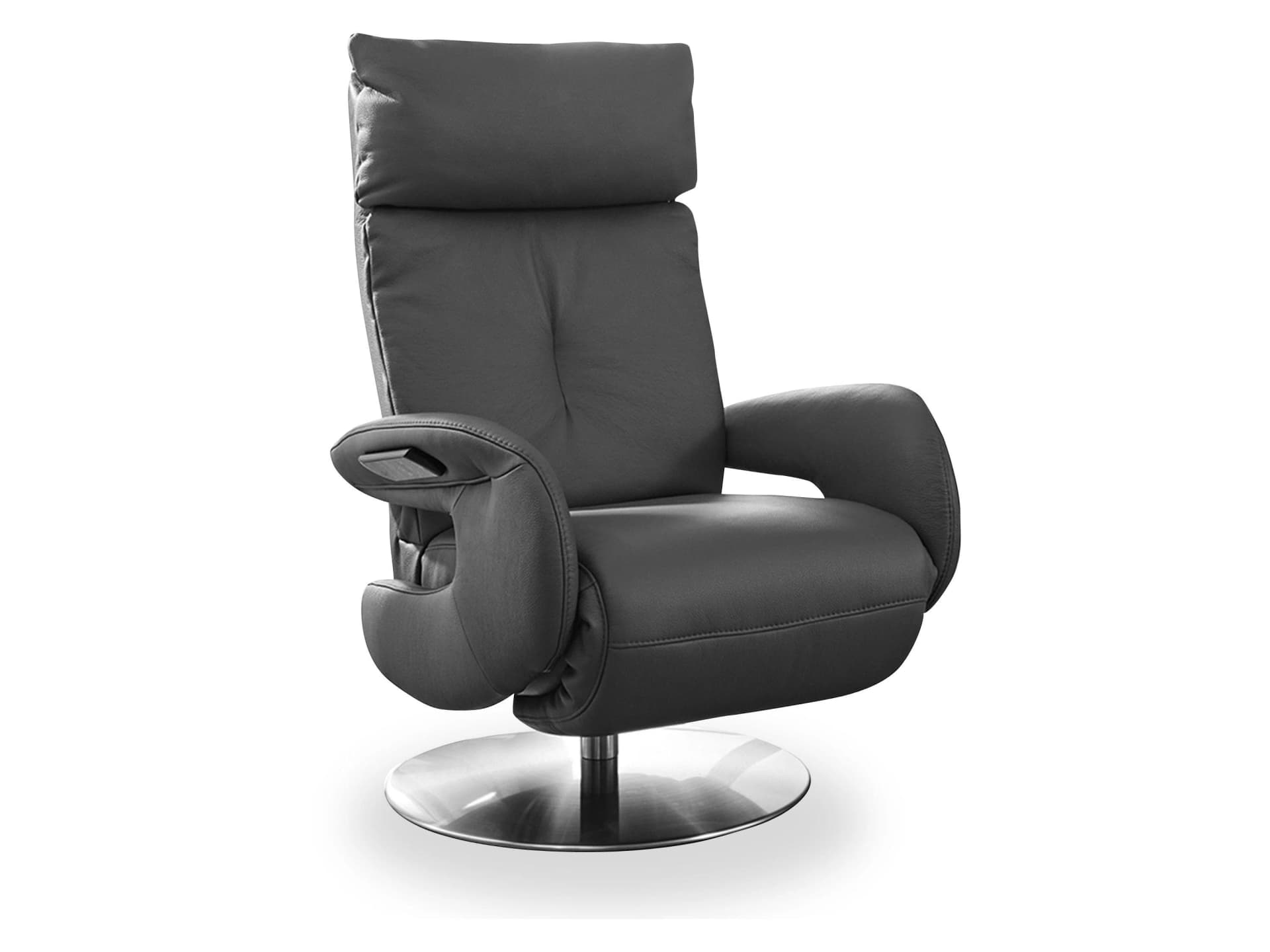 himolla Relaxsessel SALZSTEIN Blau Echtleder 3-Motor Aufstehhilfe