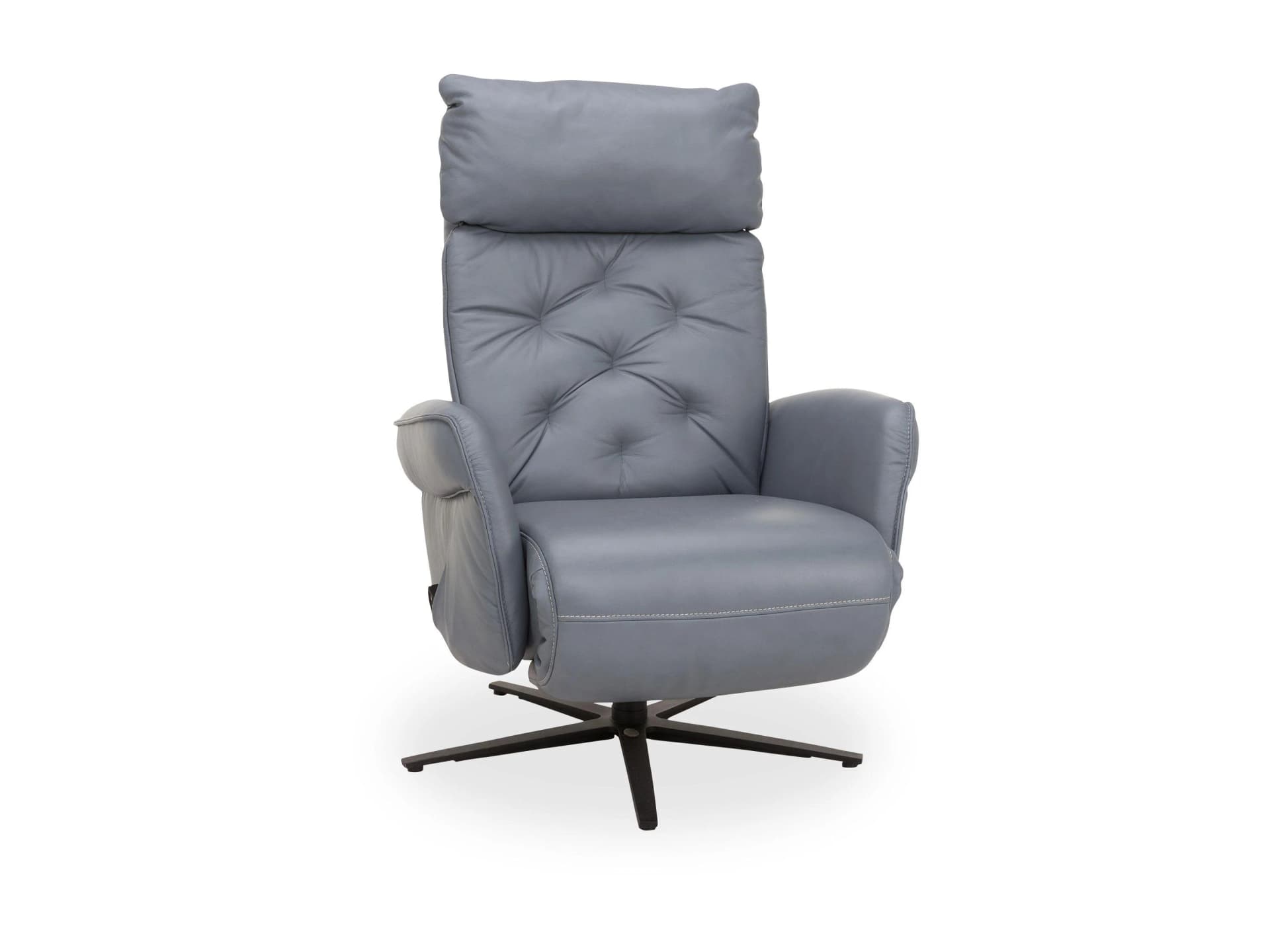 himolla SALZPLATTE Relaxsessel Leder Blau Elektrisch Verstellbar