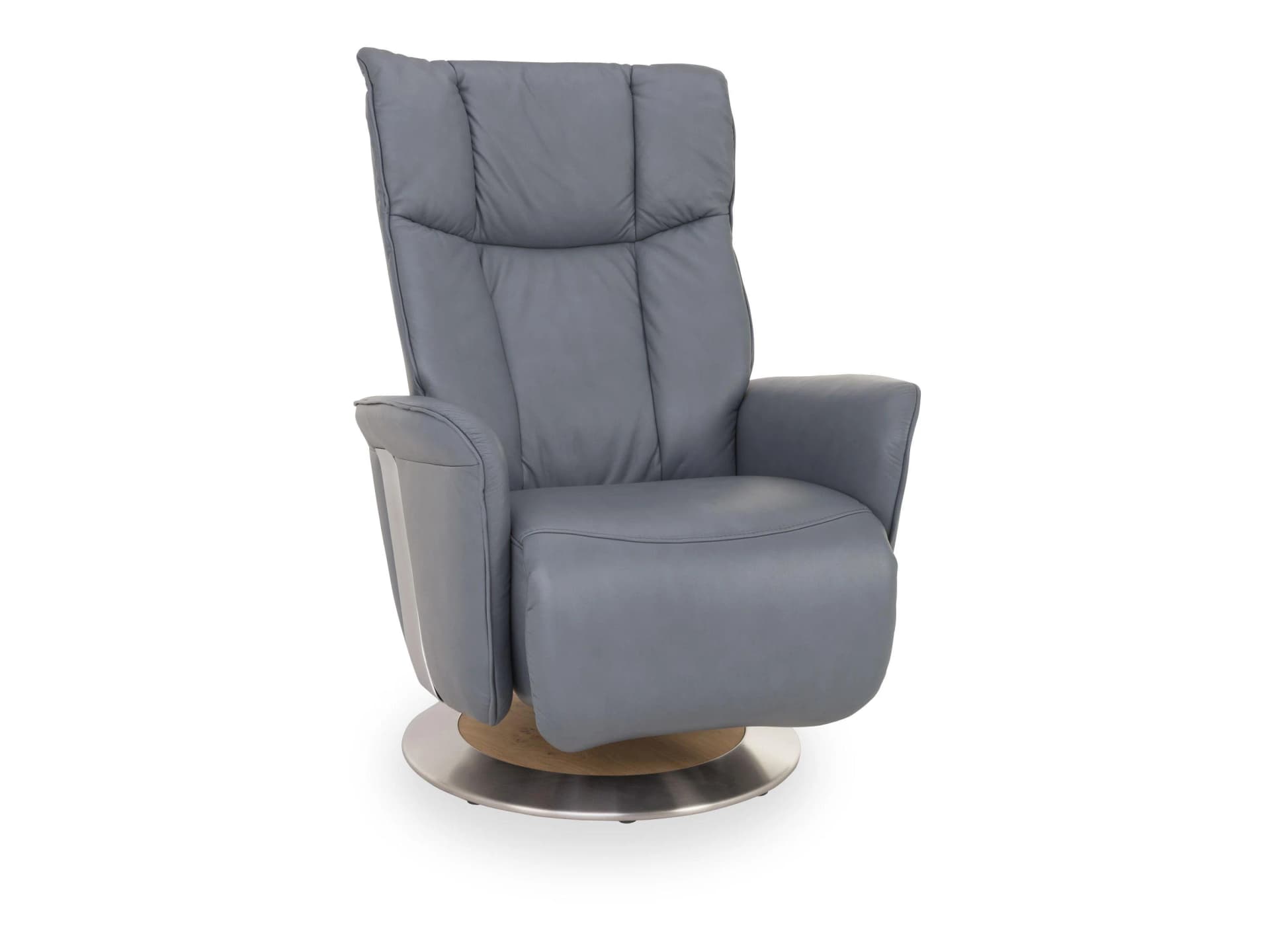 himolla Relaxsessel BRANDSPITZE Echtleder Blau Wildeiche