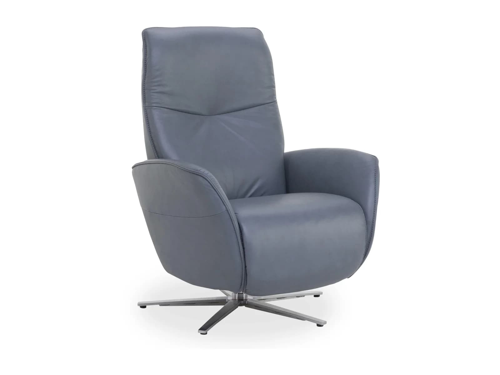 Relaxsessel himolla BRANDSTEIN Blau Echtleder