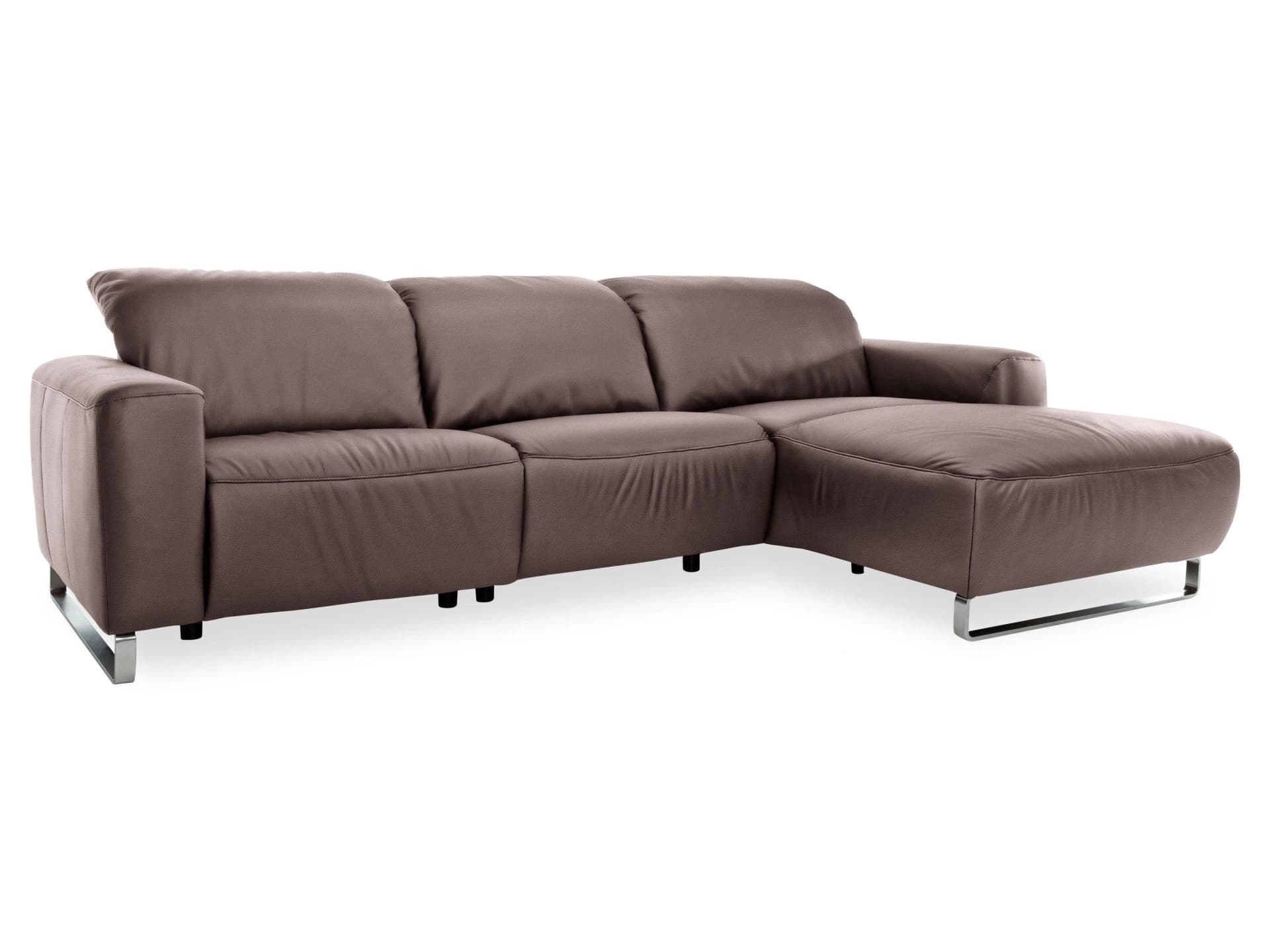 Polsterecke CALANO 2.0 von Loft mit Lederbezug und Kopfteilverstellung