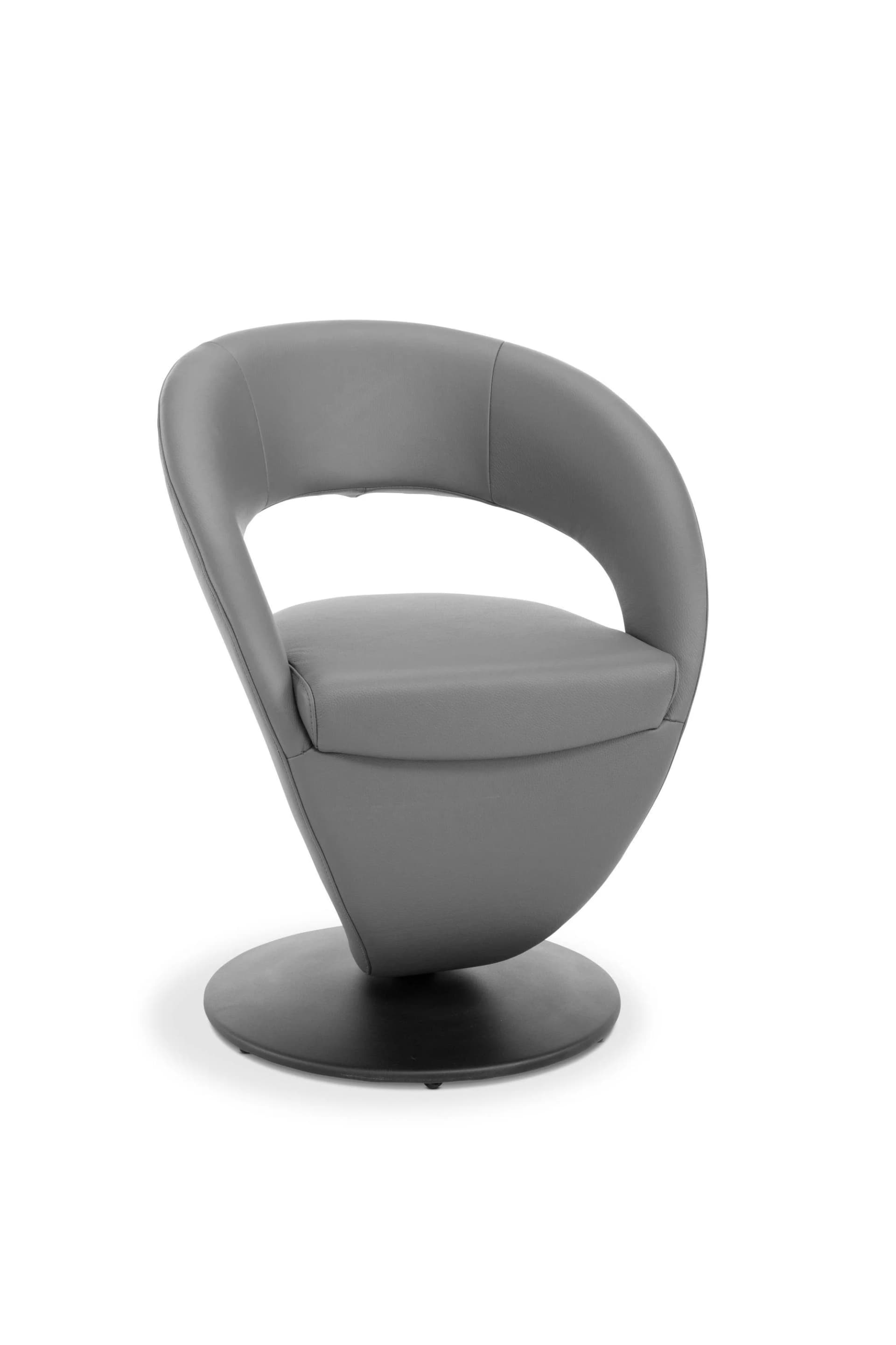 Variano Drehsessel MEDINO Leder Bronco Metallgestell