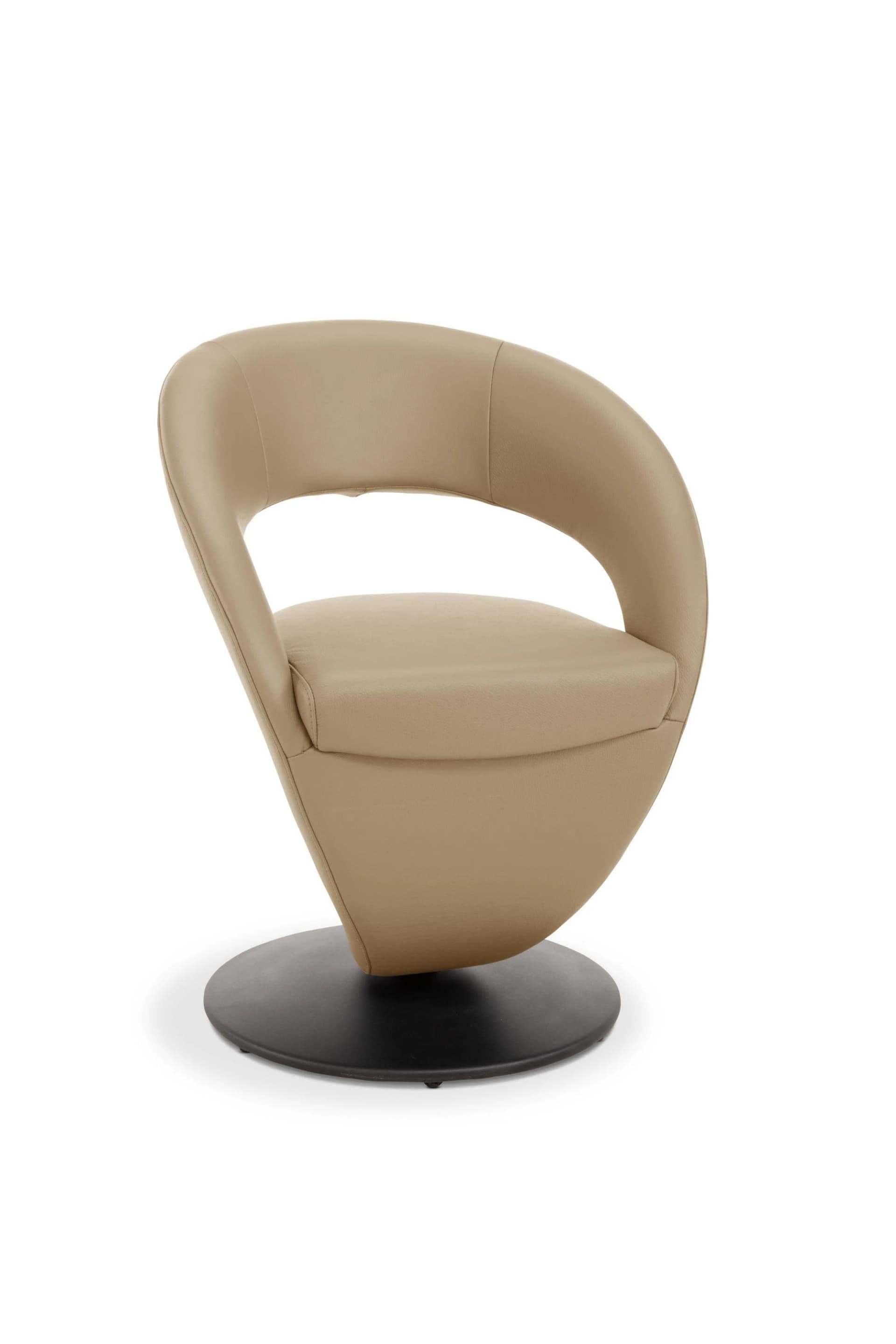 Drehsessel Variano MEDINO Leder Bronco Metall