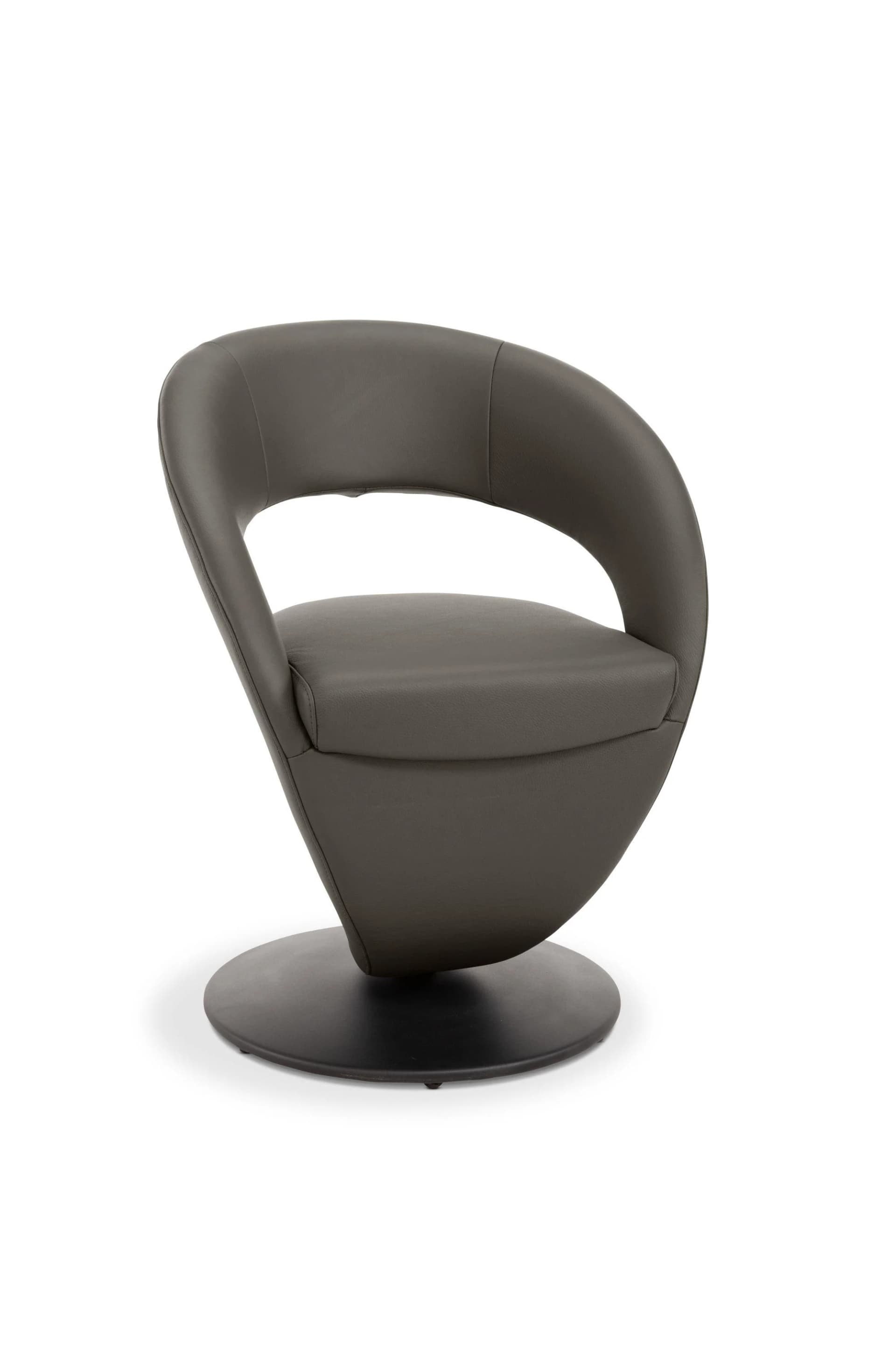 Drehsessel Variano MEDINO Leder Bronco Metall