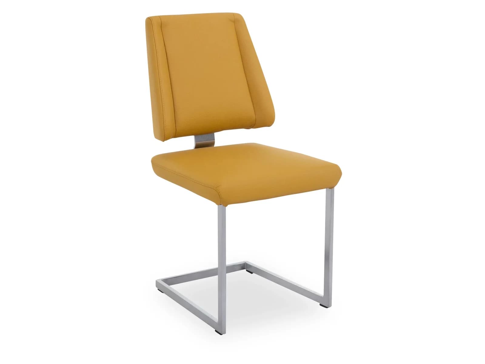 Freischwinger Variano CUENO II in Leder & Edelstahloptik