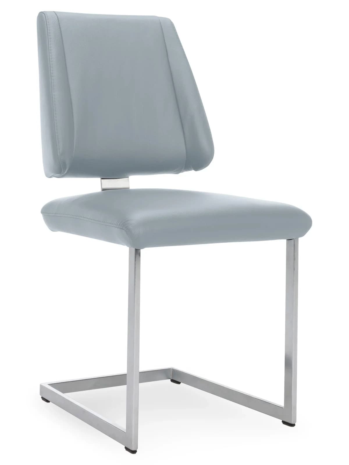 Freischwinger Variano CUENO II Longlife Leder Edelstahloptik