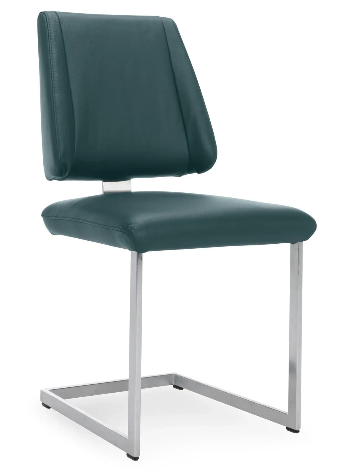 Freischwinger Variano CUENO II Leder Edelstahloptik