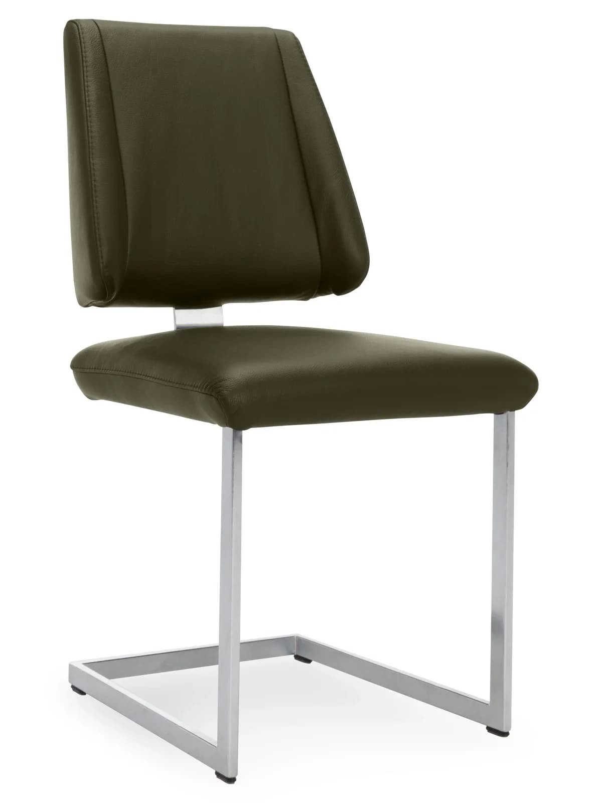 Freischwinger Variano CUENO II Leder Edelstahl