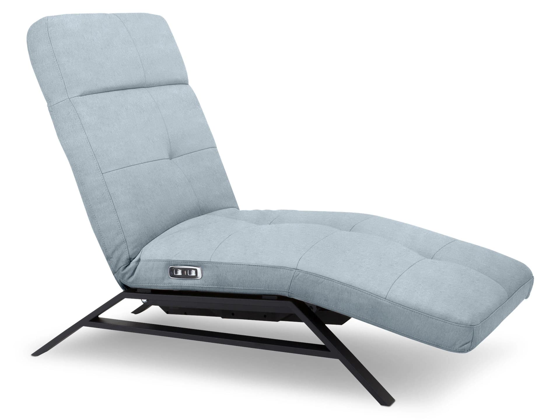 Loft Einzelliege CHRISTIE 2.0 Schwarz Stoff Matrix