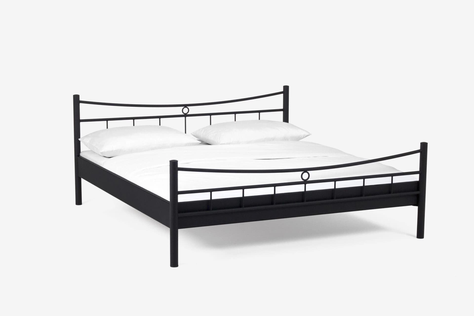 Metallbett Saturn Modernes Metallgestell mit Stützfuß