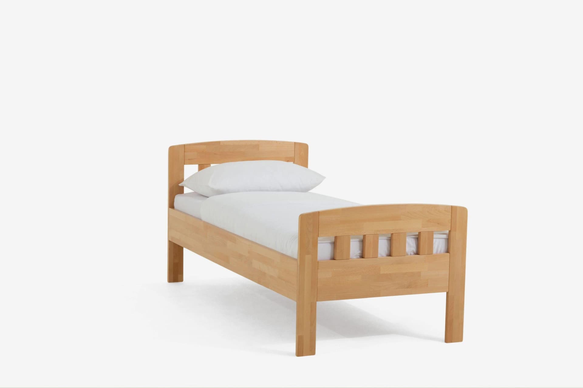 Holzbett Jasmine Massivholz 100x190 cm