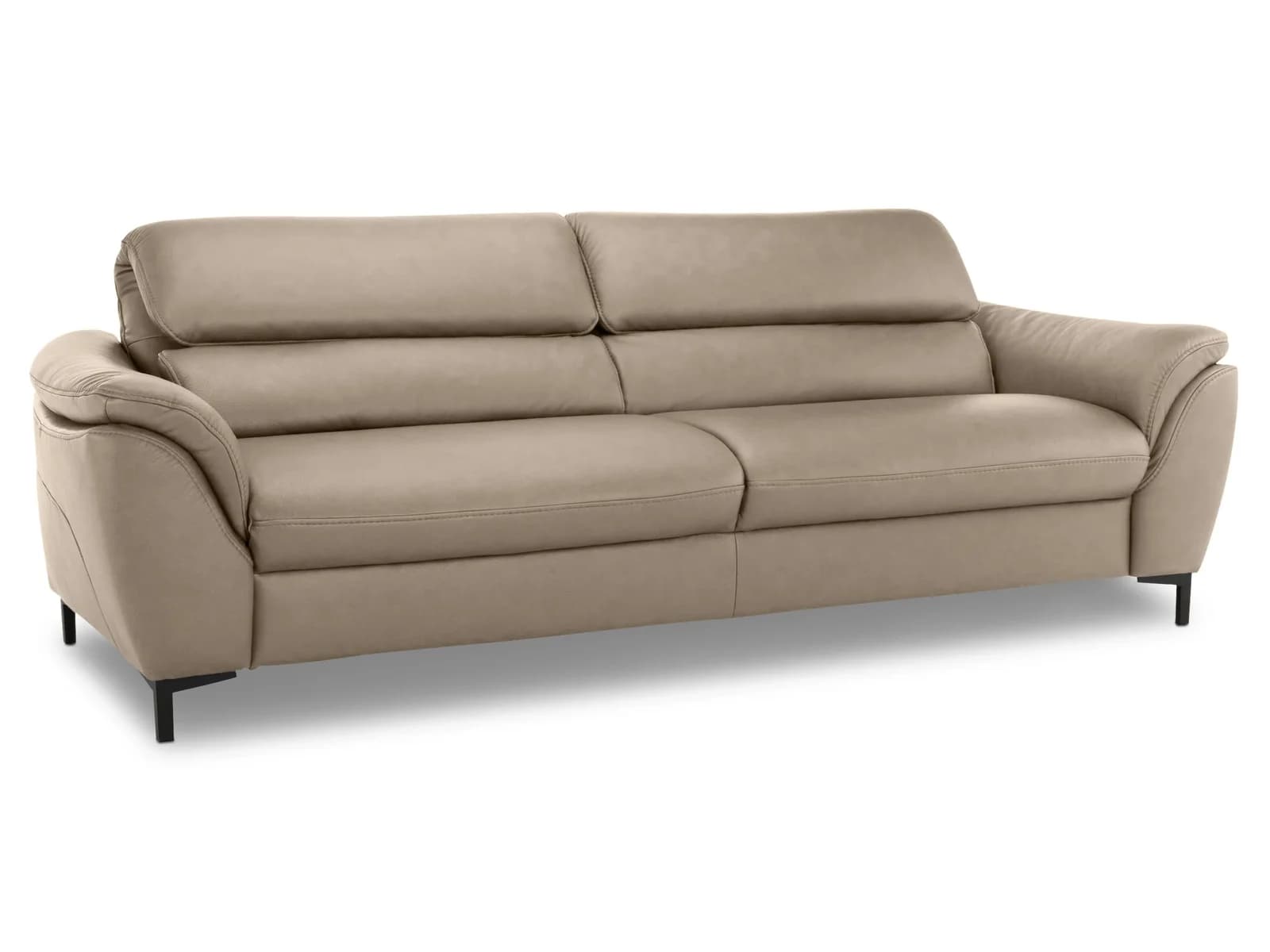 Mondo Sofa 3 Sitzer MONDO BAVERO Leder Torro Anthrazit