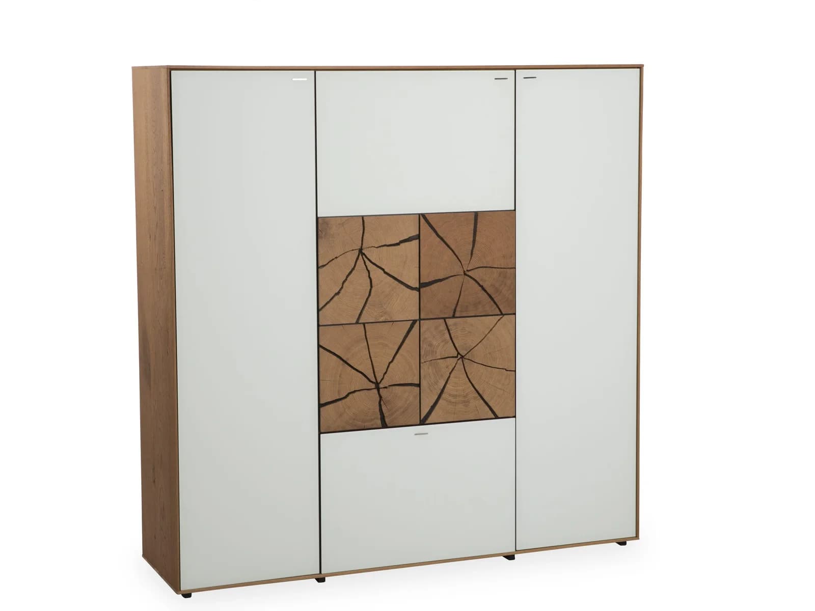 Hartmann Highboard Heaven Massivholz Eiche Mattglas Braun