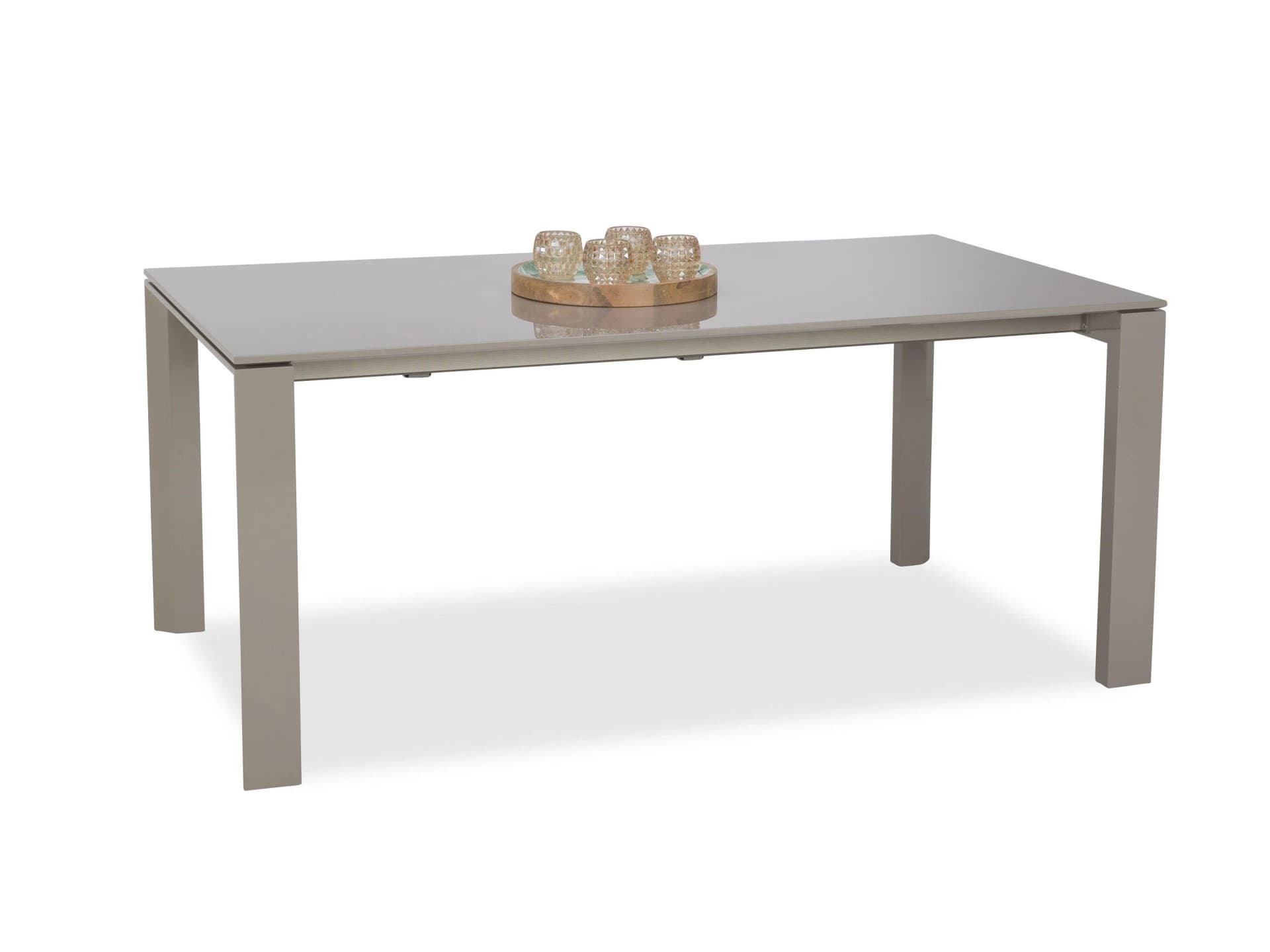 Esstisch MONDO ETHO Braun Lackleder Modern