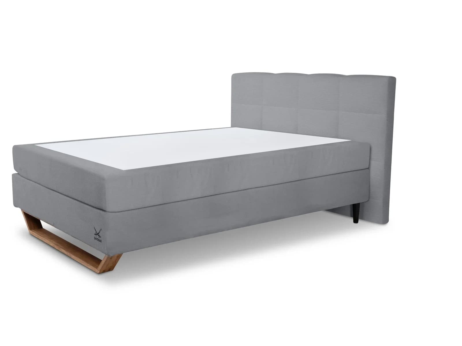 Sansibar Boxspringbett BILLUND Stoff 180x200 cm Modern
